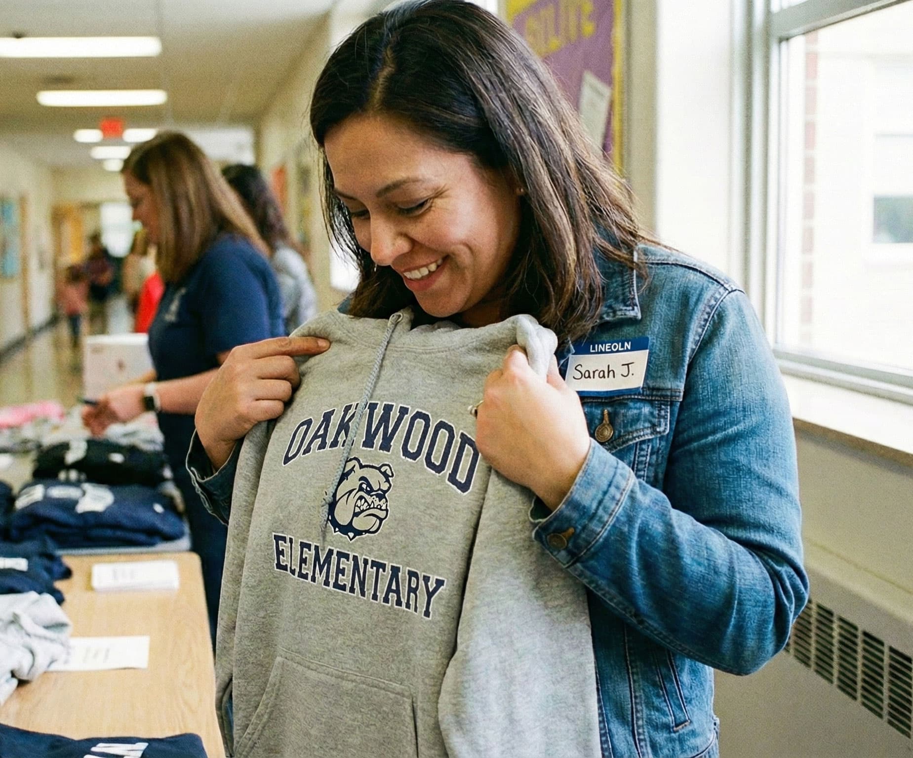 Working together on school merch